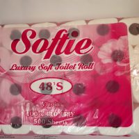 Luxury Softie Toilet Paper 1Ply – Pink