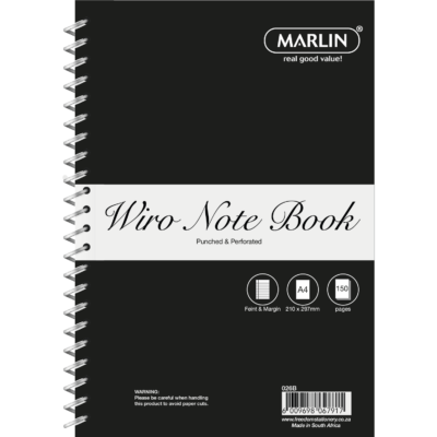 Marlin Side Spiral Wiro Note Book A4 150 Page - 026B