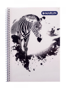 Marlin Design Side Spiral Short Hand Pad A5 140 Page Feint - 026V