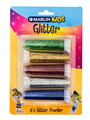 Marlin Kids Glitter 7g 5's blister card - 031D