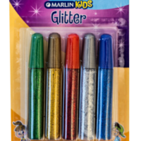 Marlin Kids Glitter Glue 10ml 5’s Blister Card – 031H