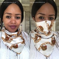 Scarf/Face Mask 3ply 2in1 Chain Design