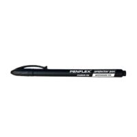 Penflex Permanent Projector Pen Medium 0.8mm Bullet Tip Black 10`s – 36-1901-01