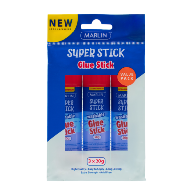 Marlin Glue Stick Non-Toxic 21g 3's Value Pack - SM133