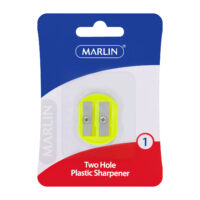 Marlin plastic sharpener 2 hole assorted colours – SM6