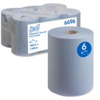 SCOTT ESSENTIAL SLIMROLL HAND TOWELS – BLUE – 6696