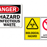 Bio – Hazardous Stickers (plastic)