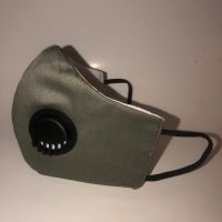 Army Green Mask 3ply with respiratory