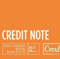 PCB16CN-JD16CN Croxley Pen Carbon Credit Note duplicate A6 100 leaves