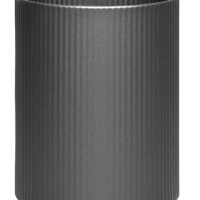 000-520-BL Fluted Waste Bin 300mm H Without Lid