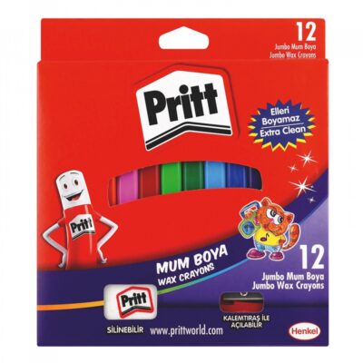 Pritt Jumbo Wax Crayons - 12's - 45-9427-00