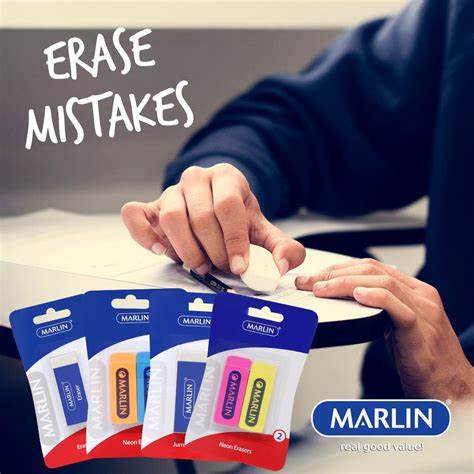 Marlin Eraser Small 35x15x10mm Box Of 30 – 007A