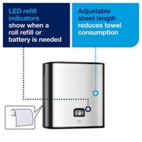 Tork Matic® Hand Towel Roll Dispenser – with Intuition™ sensor, Stainless Steel – 460001