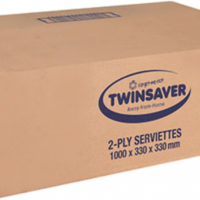 TWINSAVER 2PLY SERVIETTES 1000 Sheets- 0425
