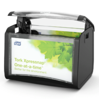 Tork XpressNap Tabletop Napkin Dispenser, Black – 272611