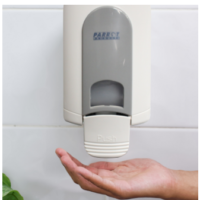 Janitorial Wall Mounted Soap Dispenser (Manual – 500ml – White/Grey – Gel Pump) – JA0501DG