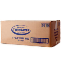 TWINSAVER 1PLY INTERFOLD HAND TOWEL 2,400 folded  – 0315