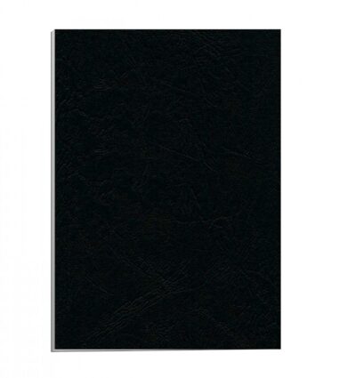 FELLOWES DELTA LEATHERBOARD COVERS A4 Black 250 GSM 100pk - 5370405