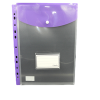 Treeline A4 Filing Carry Folder with Stud Electric Purple Packet of 5 – 20-3539-EP