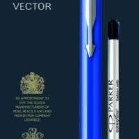 PARKER Vector Ball Pen Medium Nib Blue Ink + Free Black Refill Hangsell – Blue – NS2027710HS