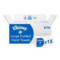 Kleenex Folded Hand Towels – White /Large