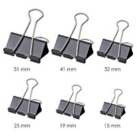 Marlin Office Essentials Fold Back Clips 25mm 8’s Blister Card – SM150