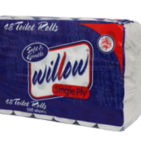Willow Blue 1 Ply Toilet Paper Unwrap_8-48P500UNREC
