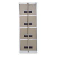 4 DRAWER FILING CABINET WITH SECURITY BAR_4FC01