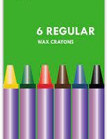 Regular Wax Crayons 6 Piece_TR 2650-30