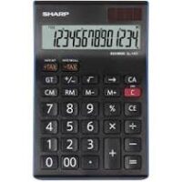 Sharp EL-145T Desk Calculator 14 Digit Tax_EL-145T-BL