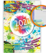 SAD30 A5 4DAYS-TO-VIEW SCHOOL DIARY – PICTURES – 432024