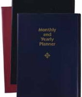 SAD412MC MONTHLY & YEARLY PLANNER – REFILL / PVC COVER – BLACK – 431357