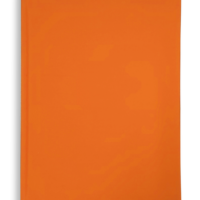 A5 SOFT TOUCH JOURNAL – RIBBON / ROUNDED CORNERS / H&T BANDS – ORANGE – 432930