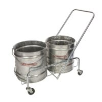 Double trolley & 2 x 28lt steel buckets – JAMS-1027