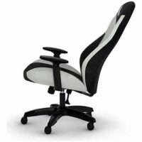 CORSAIR TC60 FABRIC Gaming Chair – Relaxed Fit – White – CF-9010037-WW