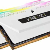 Corsair VENGEANCE® RGB PRO SL 16GB (2 x 8GB) DDR4 DRAM 3200MHz C16 Memory Kit; 18-22-22-42; 1.35; White – CMH16GX4M2E3200C16W