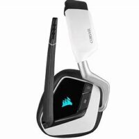 Corsair VOID Elite Wireless Gaming Headset with Dolby® Headphone 7.1 — White ; Console Ready; USB – CA-9011202-AP