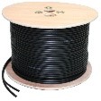 RG59 Co-Axial 75ohm with 0.5mm 2 Pair Cable. Black; 300 meters; High grade – RG59&P-E/300
