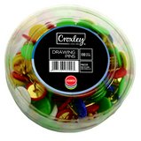 CROXLEY 11mm Drawing Pins Assorted Tub 100’s – PIN2129