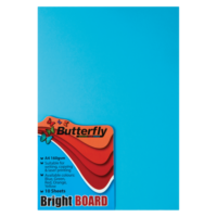 BUTTERFLY BOARD – A4 BRIGHT 160gsm (50s) BLUE – BRD003BLU