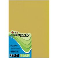 BUTTERFLY BOARD – A4 PASTEL 160gsm (50s) GOLD – BRD004GLD