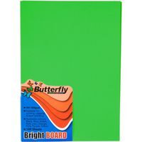 BUTTERFLY BOARD – A4 BRIGHT 160gsm (50s) GREEN – BRD003GRN