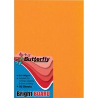 BUTTERFLY BOARD – A4 BRIGHT 160gsm (50s) ORANGE – BRD003O