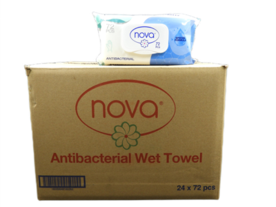 Nova Antibacterial Wet Wipes (Box of 24) - 13048-24