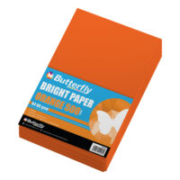 BUTTERFLY PAPER A4 BRIGHT 80gsm (500s) REAMS ORANGE – SCH187O