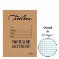 Treeline A5 72 pg Exercise Book Quad & Margin – 12-4551-00