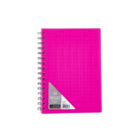 Meeco A5 Notebook With Stripe Pattern Neon Pink – NNB01-A5-P1