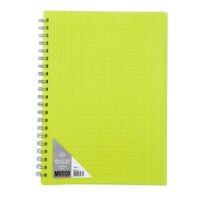 Meeco A4 Notebook With Stripe Pattern Neon Yellow – NNB01-A4-Y1