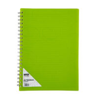Meeco A4 Notebook With Creative Swirl Pattern Green – NBO-A4-G1