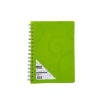 Meeco A5 Notebook With Creative Swirl Pattern Green – NBO-A5-G1